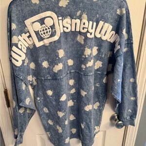 Disney Blue and Cream Logo Sweatshirt